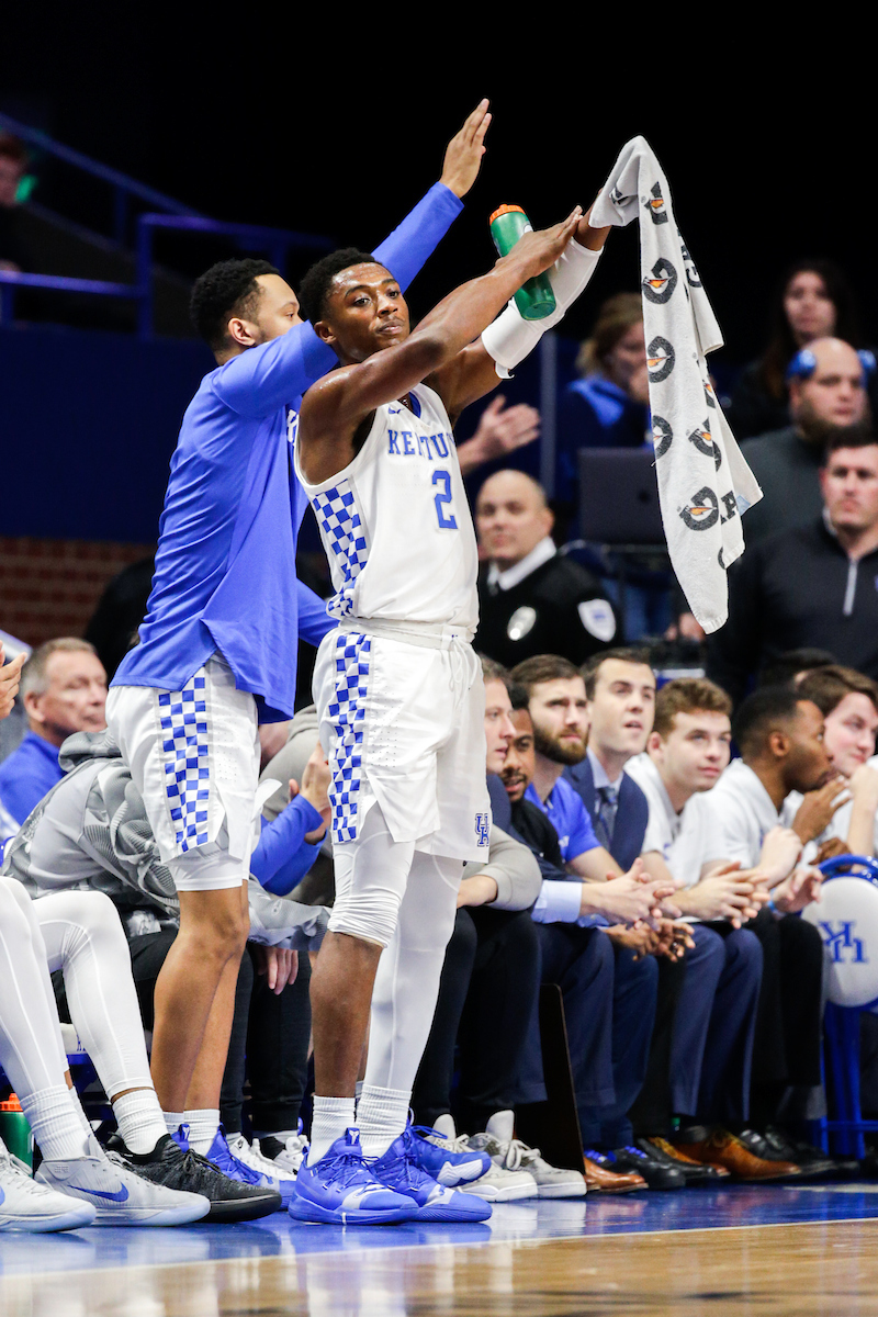 Ashton Hagans 

UK beats VMI 92-82 at Rupp Arena.

Photo by Isaac Janssen | UK Athletics