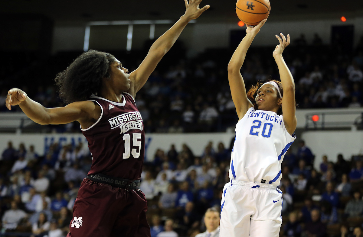 Dorie Harrison

The University of Kentucky women's basketball team falls to Mississippi State on Senior Day on Sunday, February 25, 2018 at the Memorial Coliseum.

Photo by Britney Howard | UK Athletics