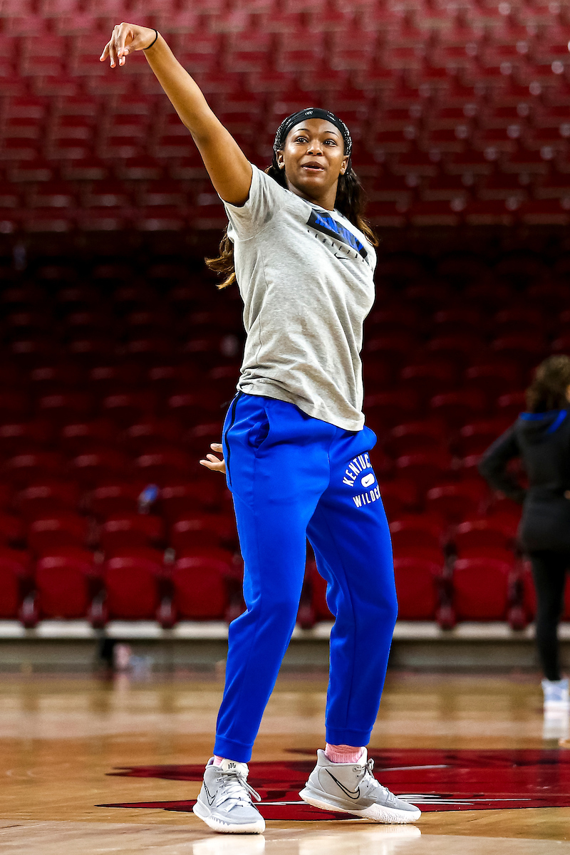 Robyn Benton.

Kentucky at Arkansas Shootaround.

Photo by Eddie Justice | UK Athletics
