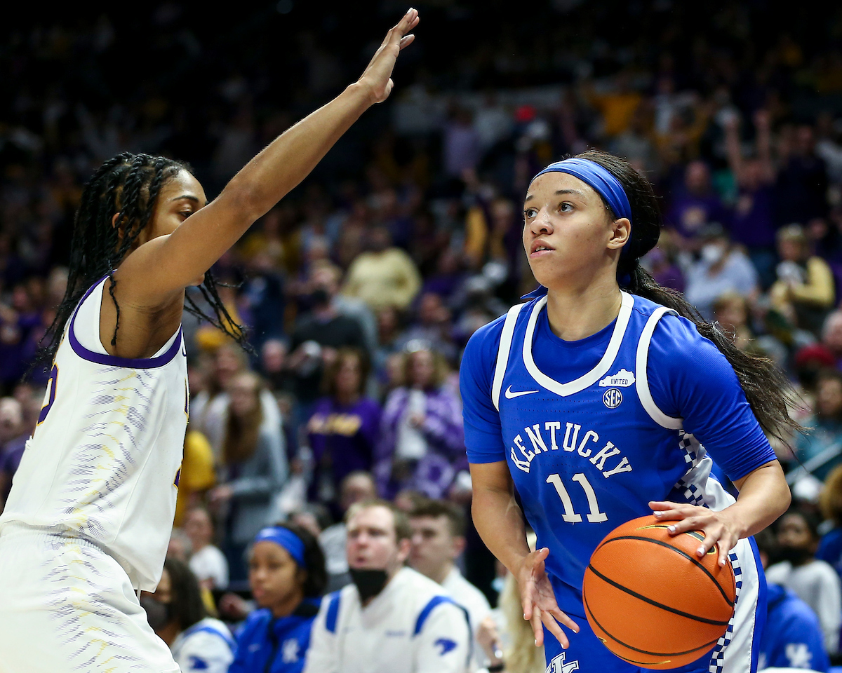 Jada Walker.

Kentucky loses to LSU 78-69.

Photo by Grace Bradley | UK Athletics