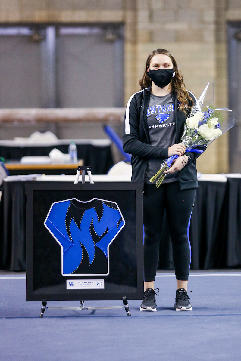 Ella Warren.

Gymnastics Senior Night.

Photo by Hannah Phillips | UK Athletics