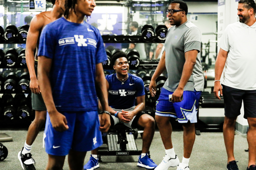 Sahvir Wheeler. Chin Coleman. Orlando Antigua.

The Kentucky men's basketball team participating in its summer strength and conditioning program.

Photo by Chet White | UK Athletics