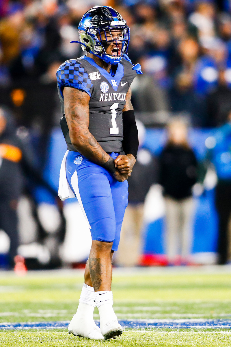 Lynn Bowden.

Kentucky falls to Tennessee 17-13.

Photo by Chet White | UK Athletics