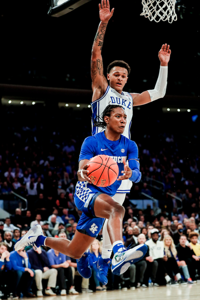TyTy Washington Jr.

Kentucky loses to Duke 79-71 in the Champions Classic at Madison Square Garden in New York on Nov. 9, 2021.

Photos by Chet White | UK Athletics
