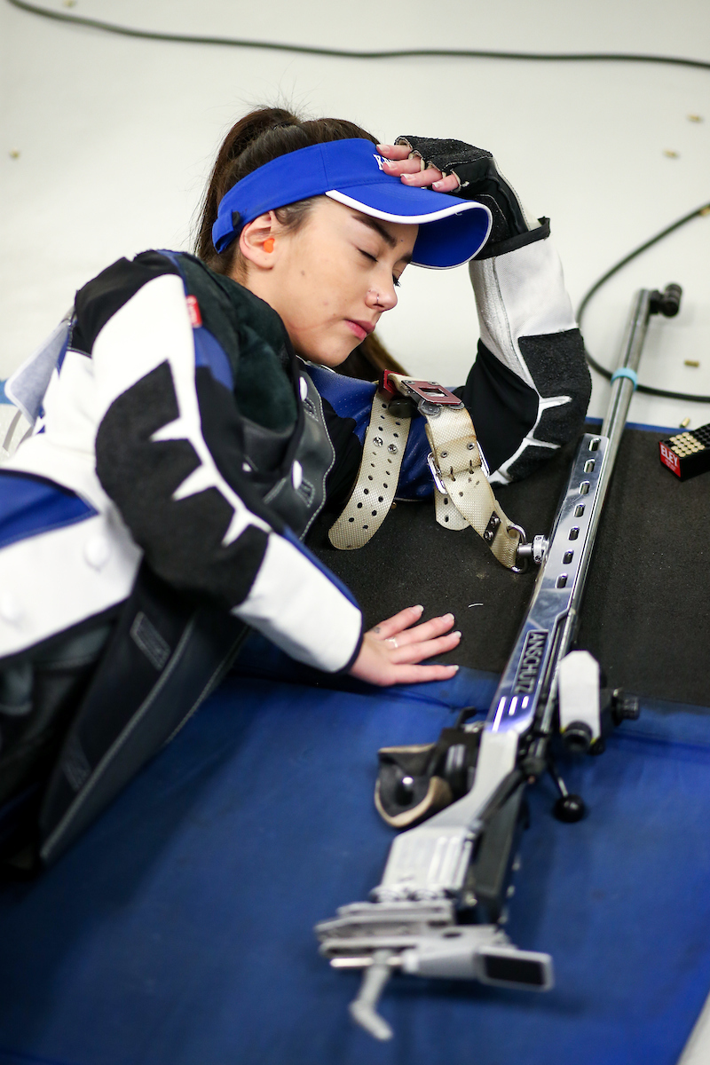 Ruby Gomes. 

Kentucky beat Memphis. 

Photo by Eddie Justice | UK Athletics