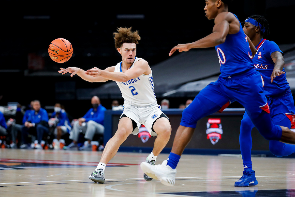 Devin Askew.

Kentucky falls to Kansas, 65-62, in the State Farm Champions Classic.

Photo by Chet White | UK Athletics