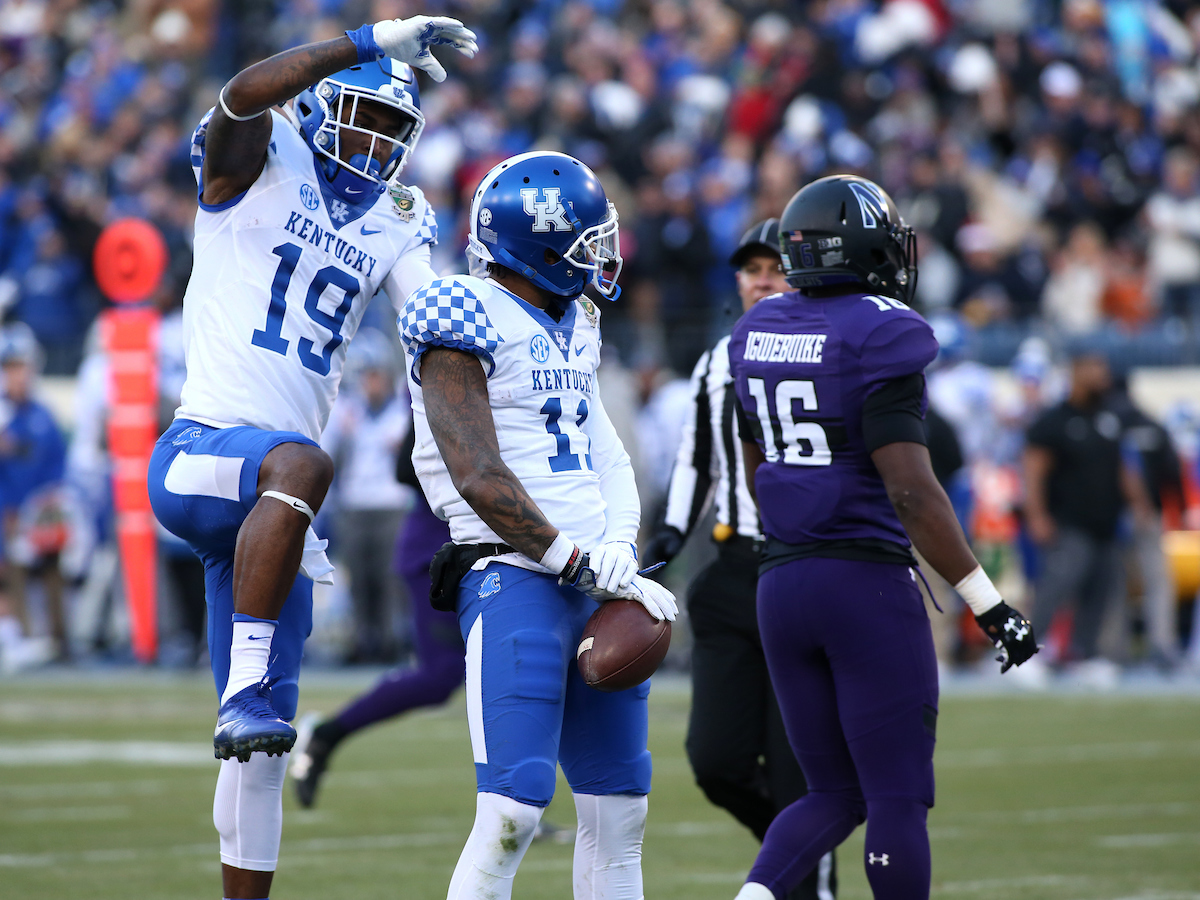 Tavin Richardson

The University of Kentucky football team falls to Northwestern 23-24 in the Music City Bowl on Friday, December 29, 2017, at Nissan Field in Nashville, Tn.


Photo By Barry Westerman | UK Athletics