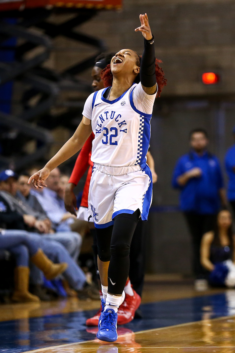 Jaida Roper. 

Kentucky beat Georgia 88-77.

Photo by Eddie Justice | UK Athletics