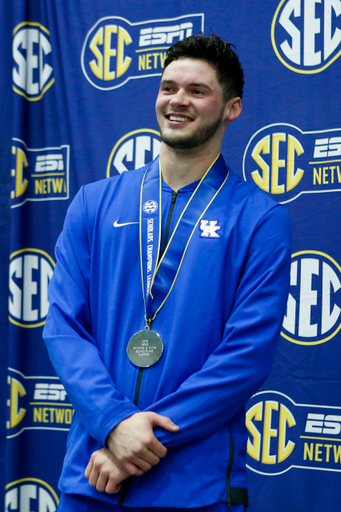Photos from the afternoon portion of the final day of the 2019 SEC Swimming and Diving Championships in the Gabrielsen Natatorium at the University of Georgia in Athens, Ga., on Saturday, Feb. 23, 2019. (Casey Sykes)