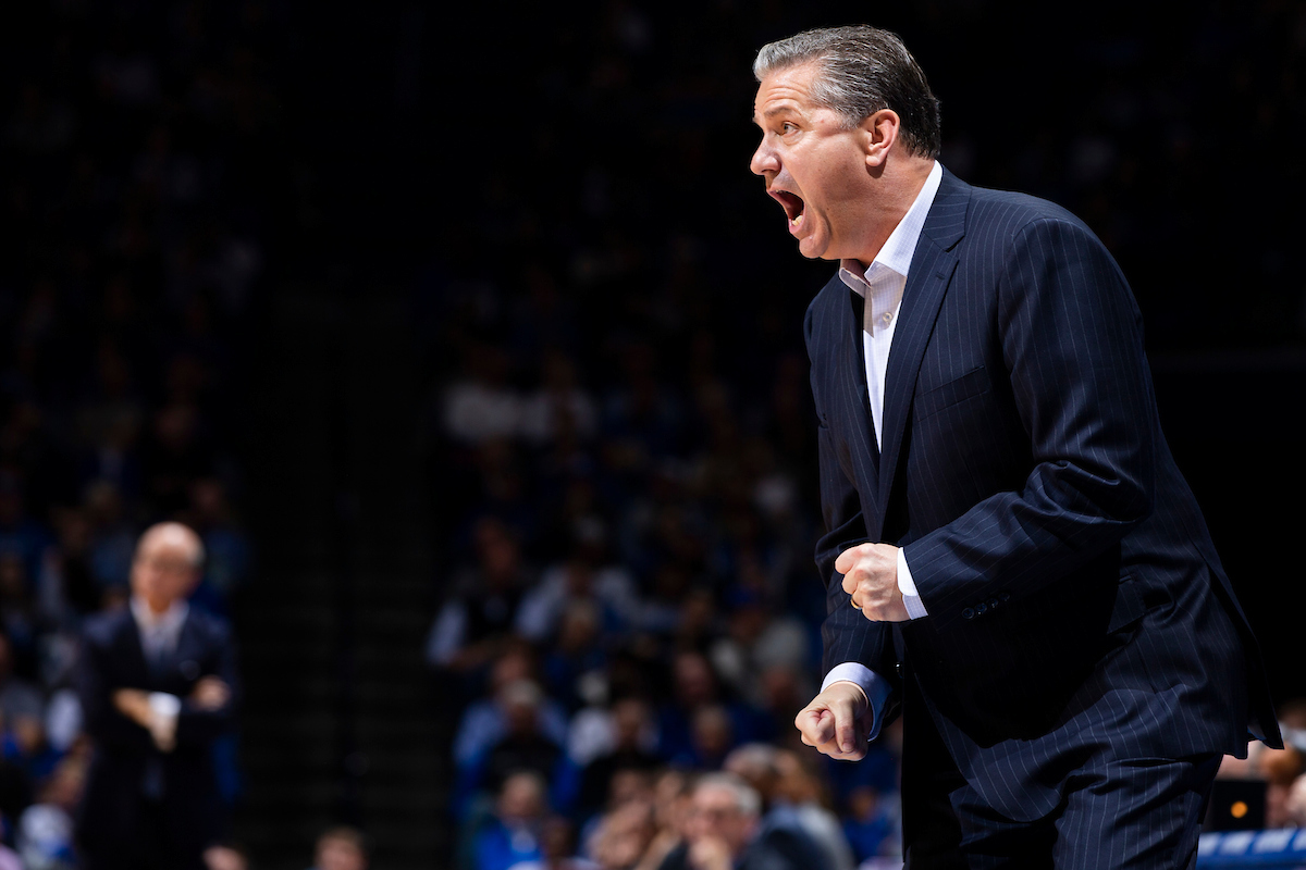 John Calipari.

Kentucky beat Fairleigh Dickinson.

Photo by Chet White | UK Athletics