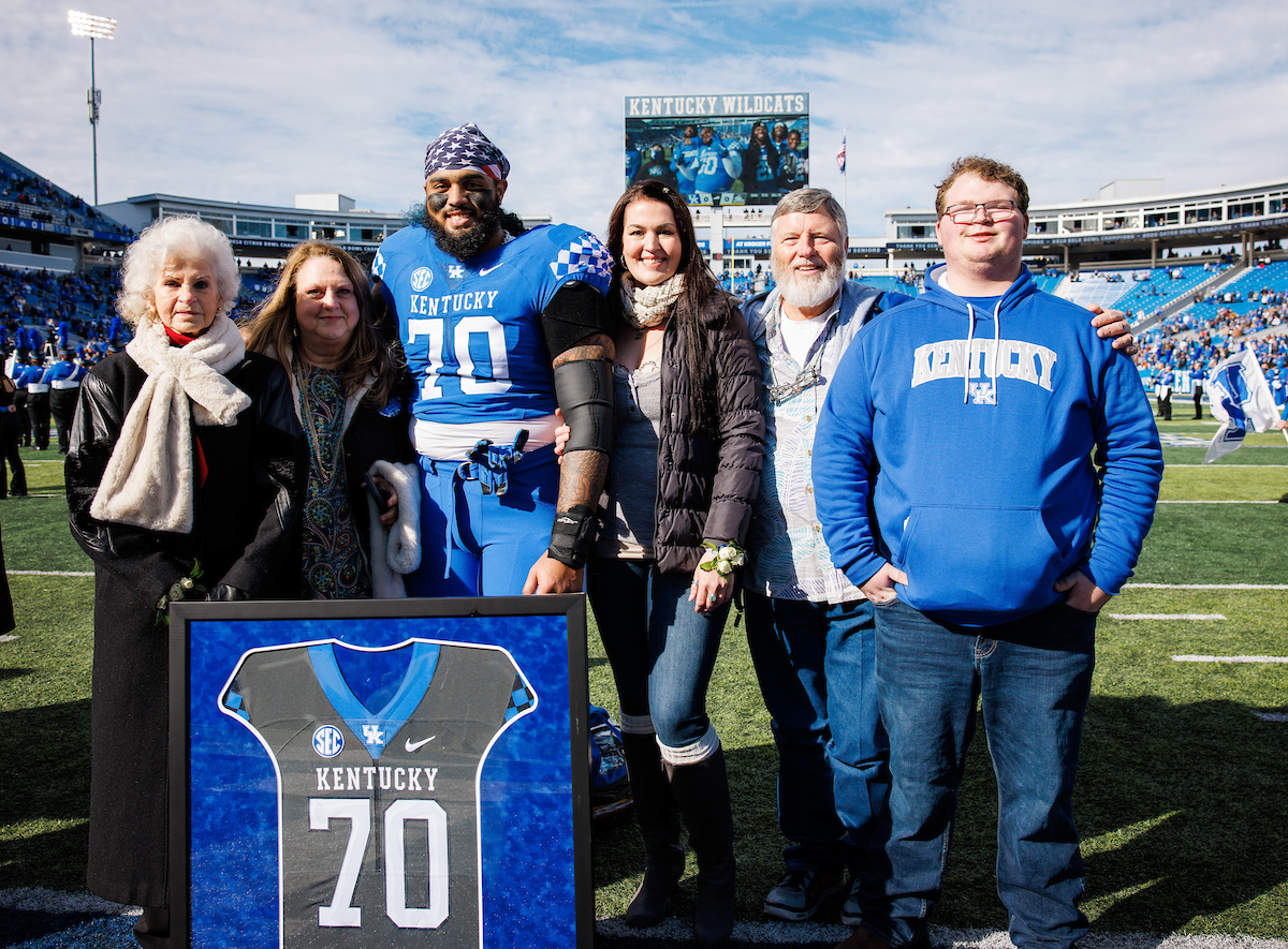Darian Kinnard

Kentucky beats New Mexico State 56-16.

Photo by Jacob Noger | UK Athletics