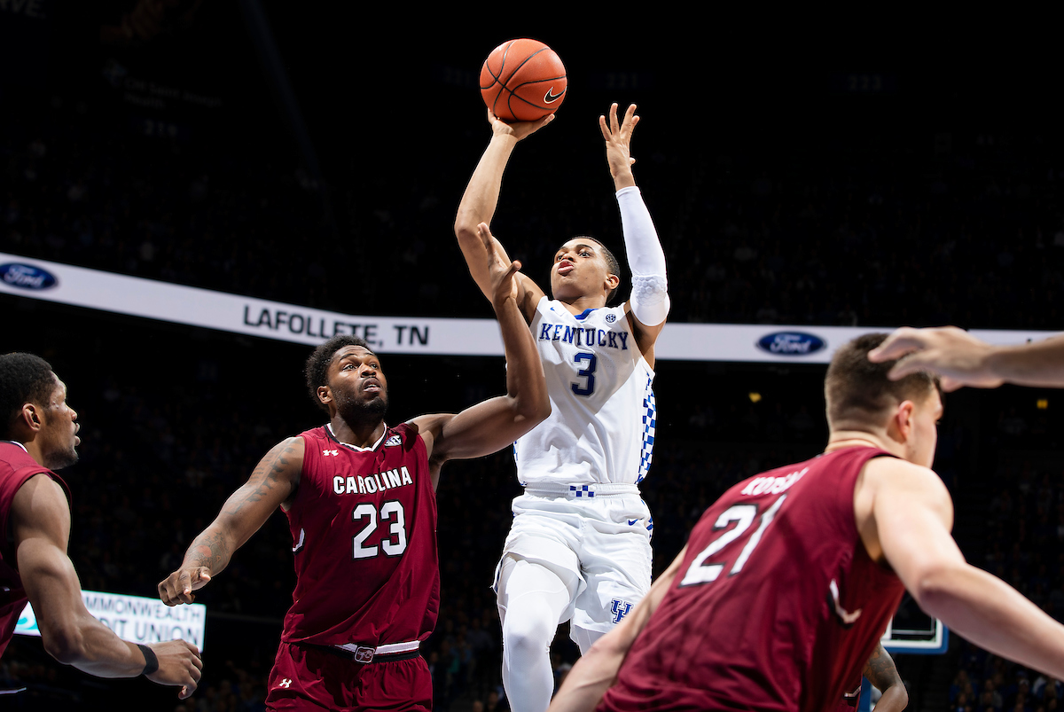 Keldon Johnson.

The University of Kentucky men's basketball team beats South Carolina 76-48.

Photo by Chet White| UK Athletics