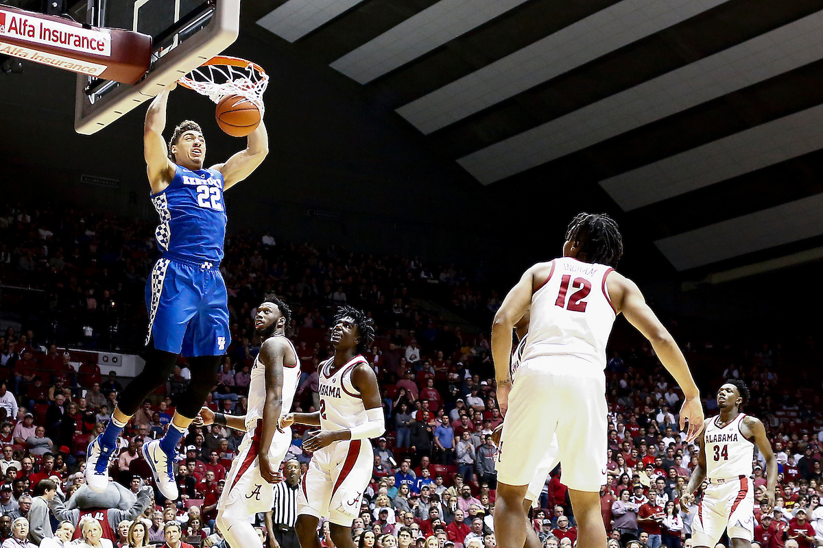Reid Travis.

Kentucky falls to Alabama 77-75 on Saturday, January 5, 2019, at Coleman Coliseum in Tuscaloosa, AL.

Photo by Chet White | UK Athletics