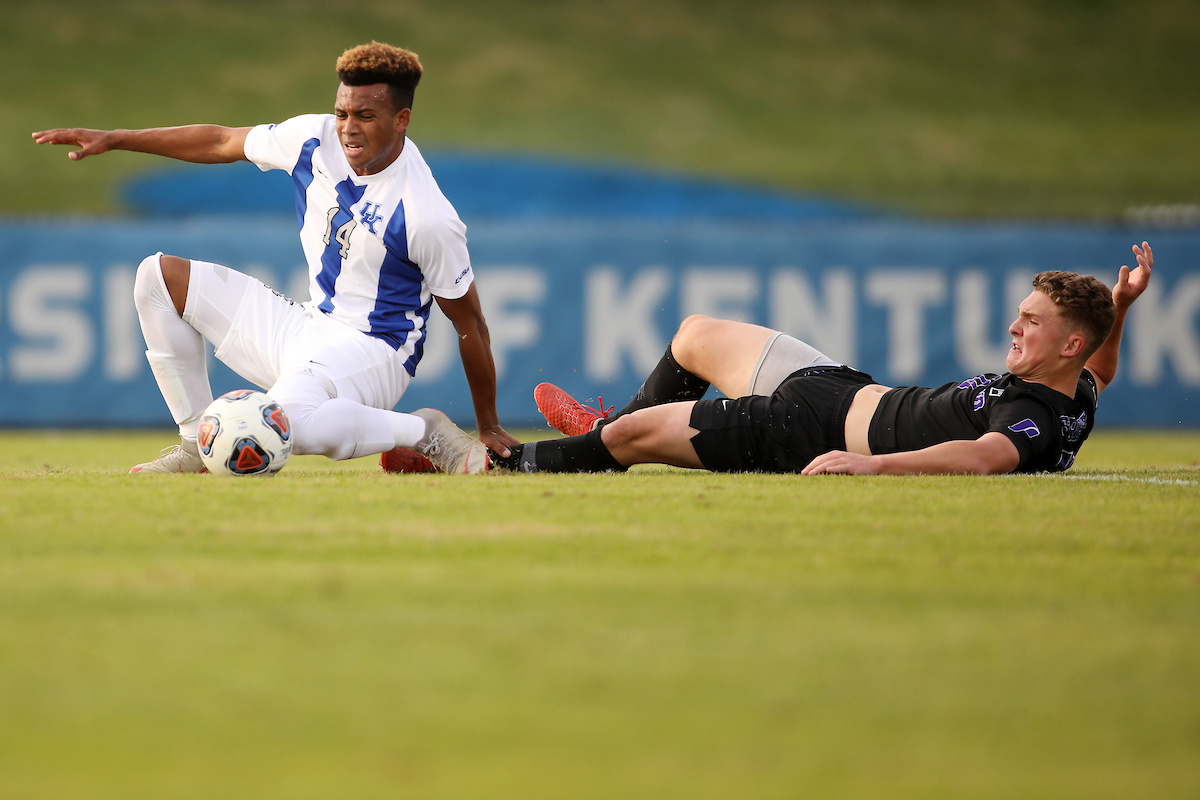 Daniel Evans.

Men's soccer beats Portland, 4-0.

Photo by Quinn Foster | UK Athletics