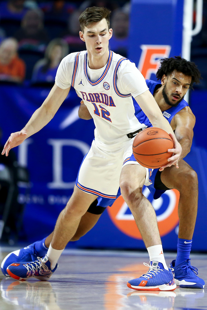 Olivier Sarr.

Kentucky beat Florida 76-58 at the O’Connell Center in Gainesville, Fla.

Photo by Chet White | UK Athletics