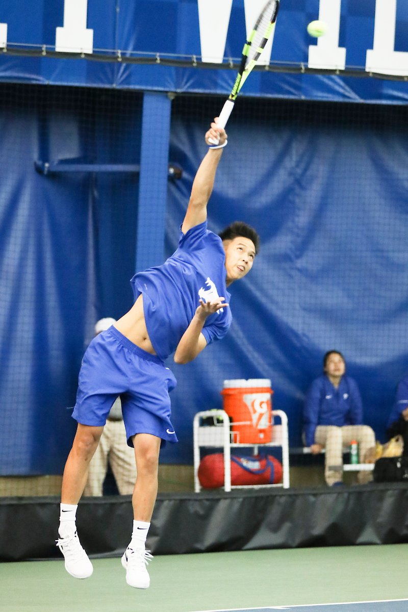 Ying-Ze Chen. 

Kentucky men's tennis falls to Tennessee 0-4 on Sunday, April 14th..

Photo by Eddie Justice | UK Athletics
