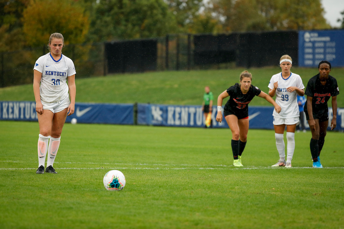 Jordyn Rhodes.

UK women’s soccer tied Georgia 1-1 in double OT on Sunday, October 11, 2020, at The Bell in Lexington, Ky.

Photo by Chet White | UK Athletics