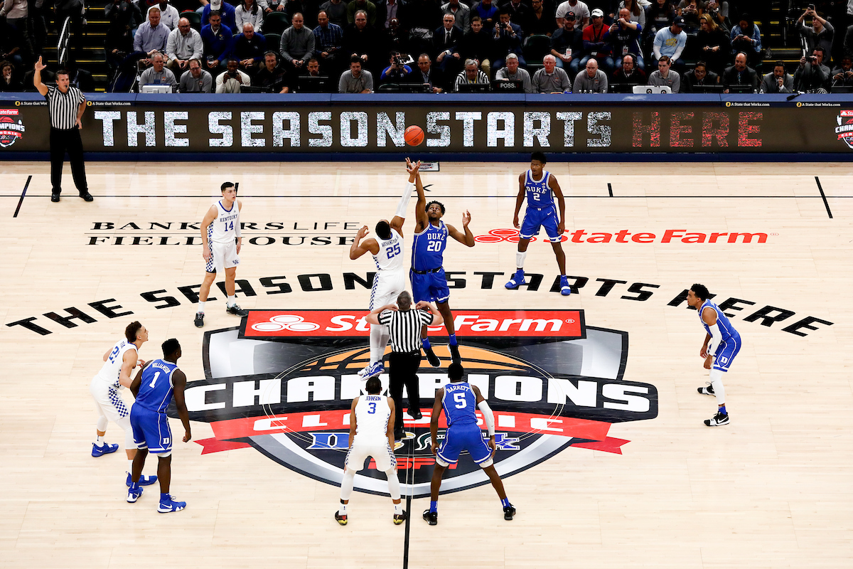 Tip-off.

Men's basketball falls to Duke 118-84.


Photo by Elliott Hess | UK Athletics