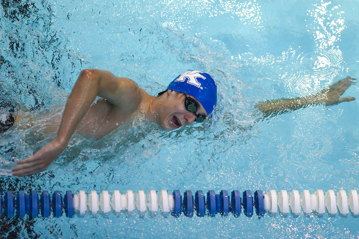 Kentucky Swim and Dive Blue and White meet.

Photo by Grace Bradley | UK Athletics