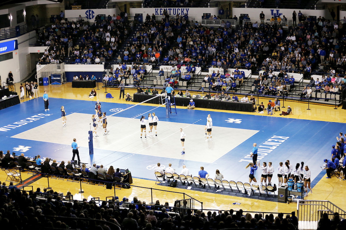 UK volleyball beats Murray State in the first round of the NCAA Tournament.  

Photo by Britney Howard  | UK Athletics