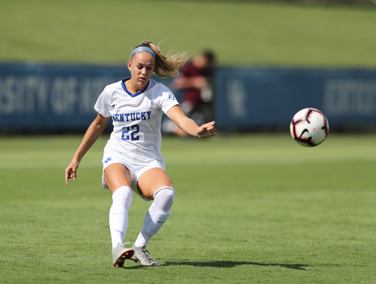 ABBY STEINER.

The University of Kentucky women's soccer team falls to Eastern Kentucky 1-0 Sunday, September 2, at the Bell Soccer Complex in Lexington, Ky.

Photo by Elliott Hess | UK Athletics