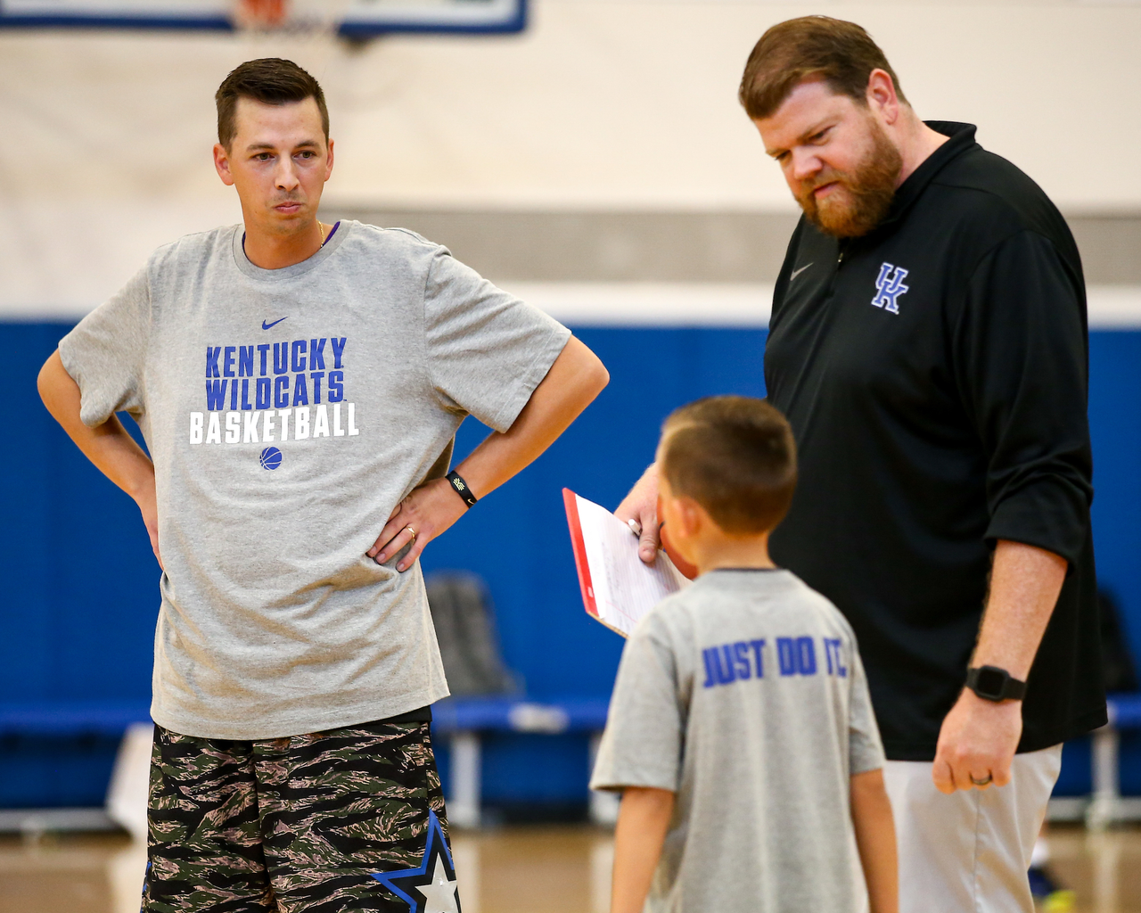 The 2021 John Calipari Father-Son Camp. 

Photo by Eddie Justice | UK Athletics