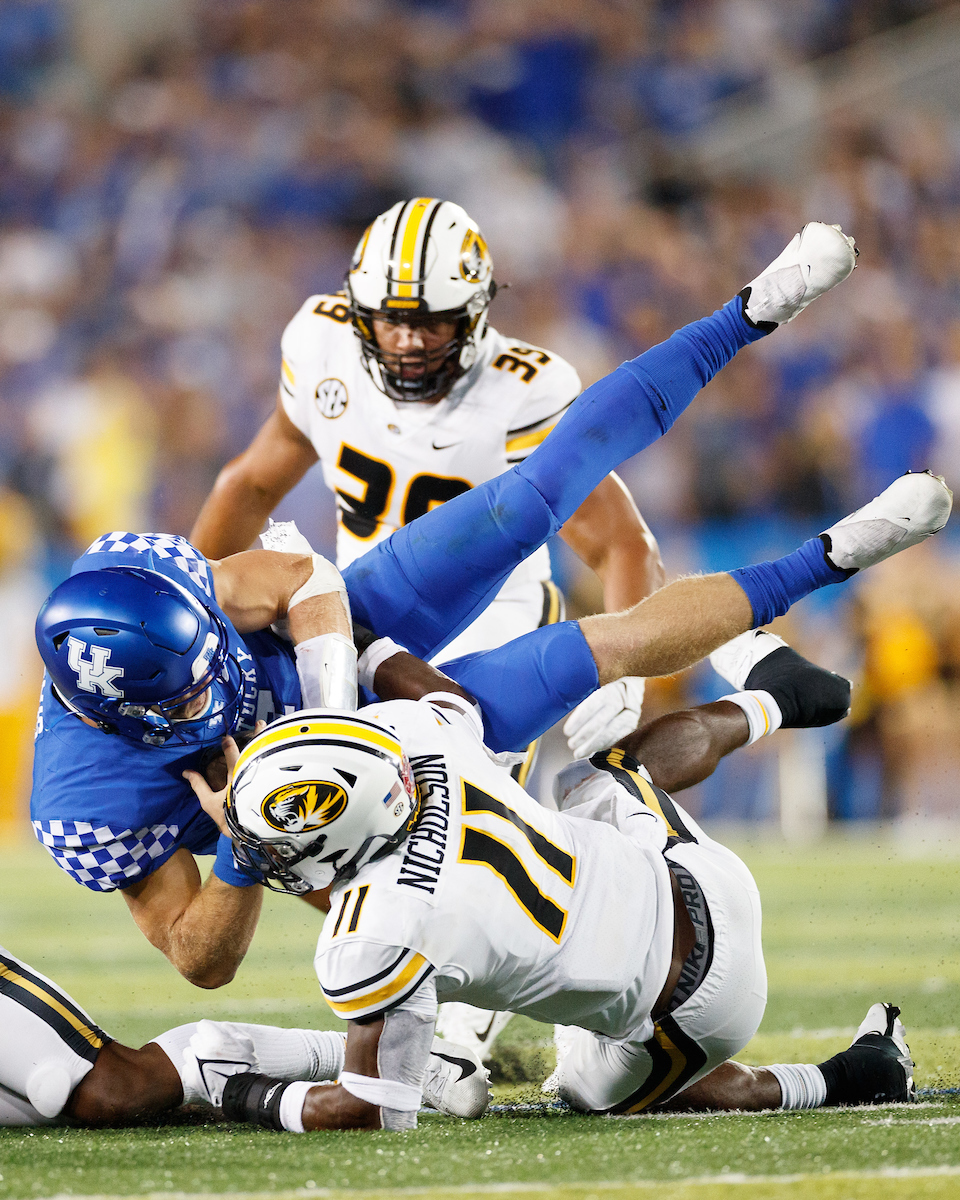 Will Levis.

Kentucky beat Missouri, 35-28.

Photo by Elliott Hess | UK Athletics
