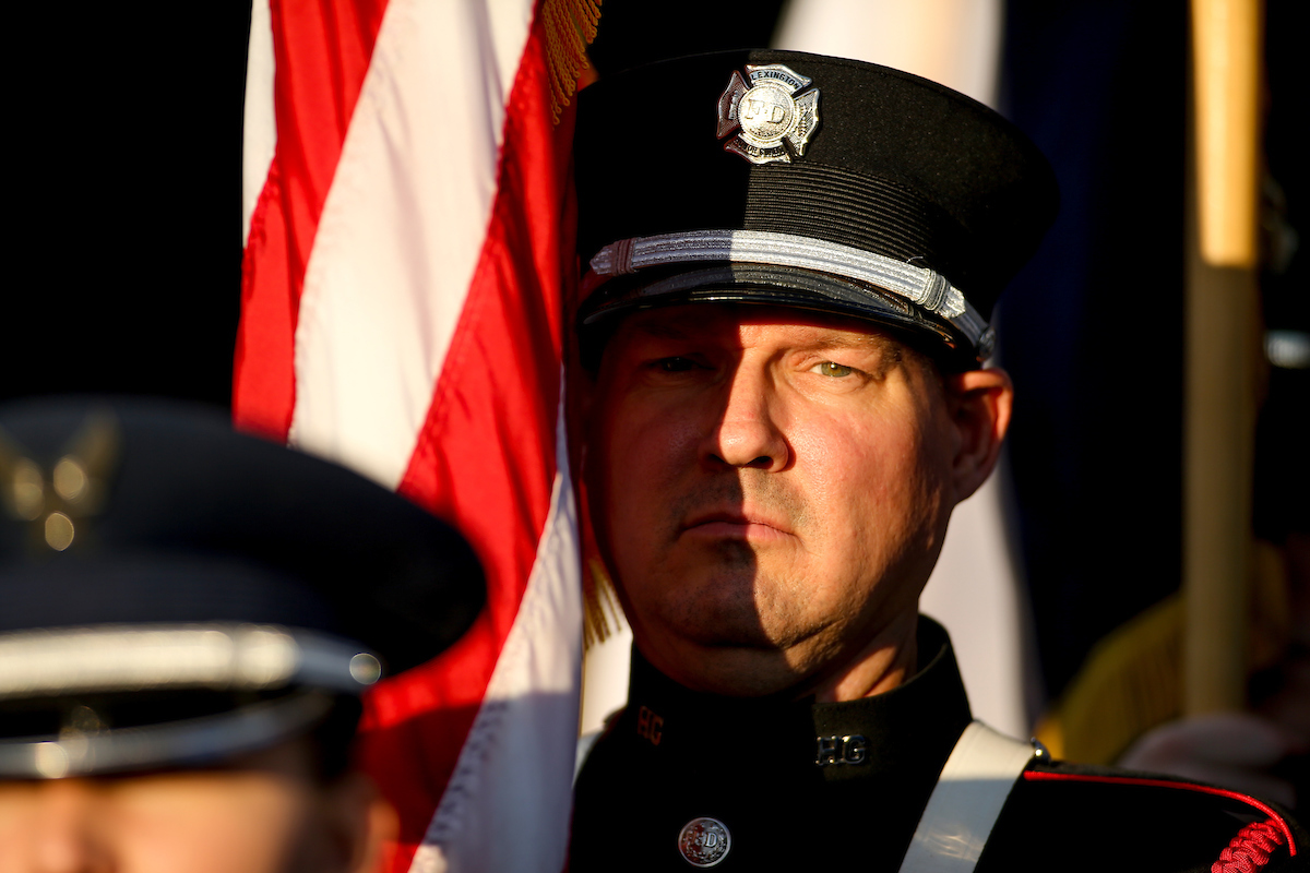 Color Guard. 

UK Beat EMU 38-17.

Photo by Eddie Justice | UK Athletics