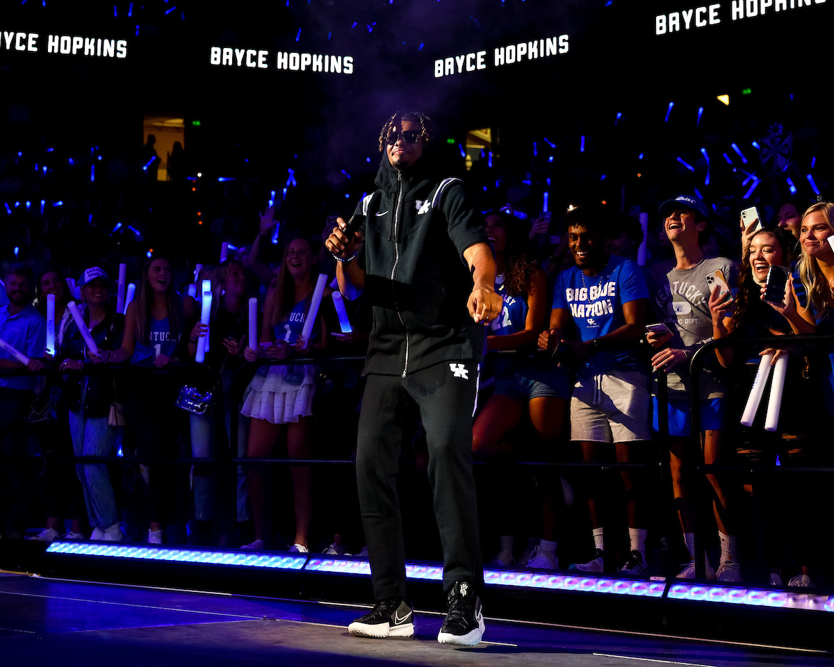 Bryce Hopkins. 

Big Blue Madness.

Photo by Eddie Justice | UK Athletics