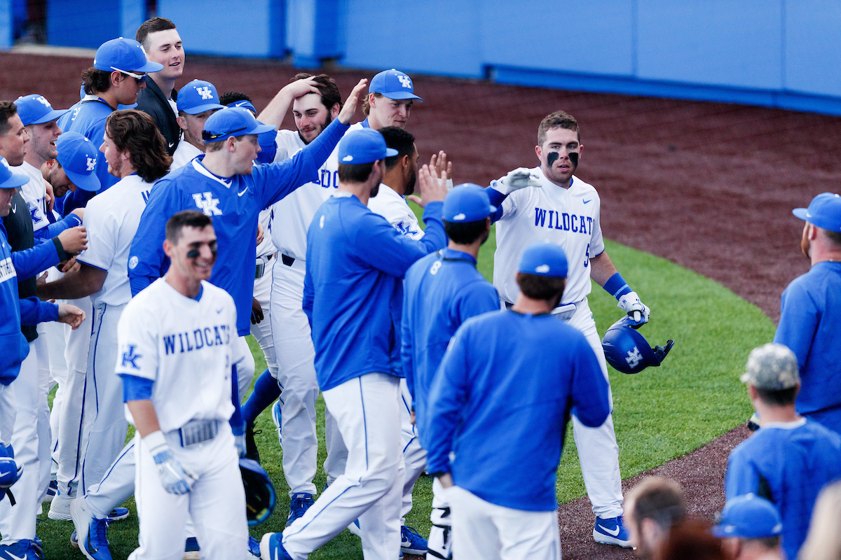 T.J. Collett.


Kentucky baseball defeated EKU 7-3 on opening day at Kentucky Proud Park. 

Photo by Elliott Hess | UK Athletics