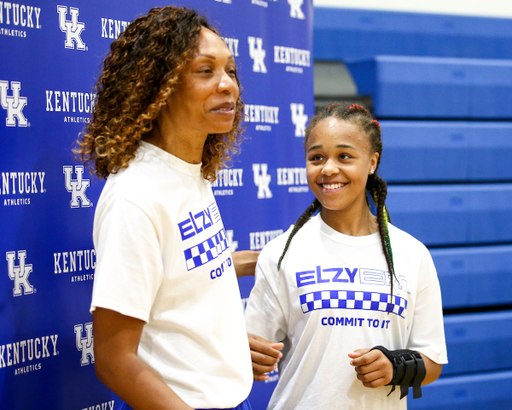 Kyra Elzy.

Elzy Era give back clinic at Sacred Heart in Louisville Kentucky.

Photo by Eddie Justice | UK Athletics