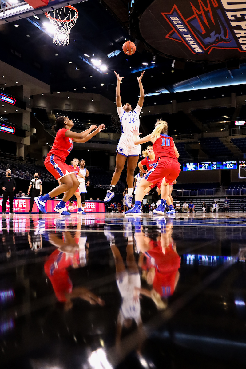 Tatyana Wyatt.  

Kentucky loses to DePaul 86-82.

Photo by Eddie Justice | UK Athletics