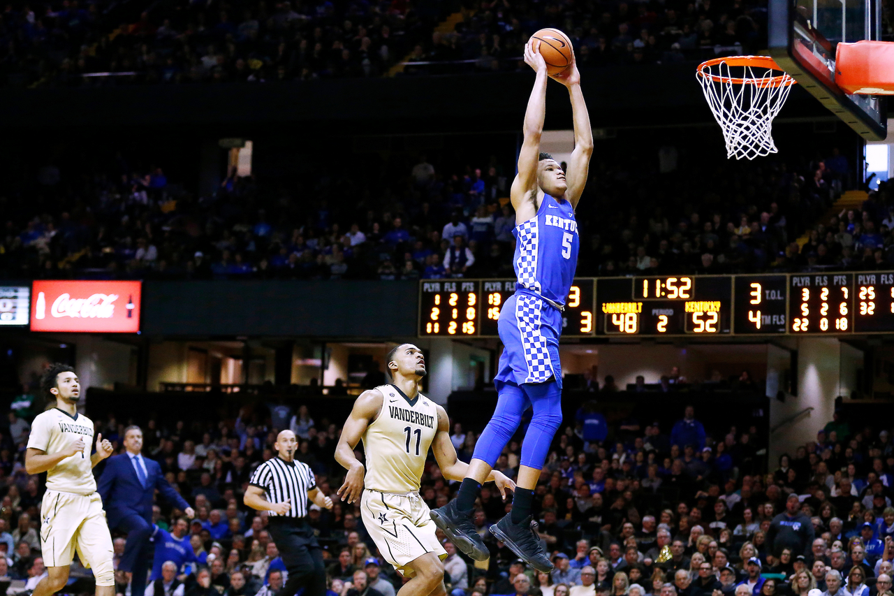 Kevin Knox.

The University of Kentucky men's basketball team beat Vanderbilt 74-67 at Memorial Gymnasium in Nashville, TN., on Saturday, January 13, 2018.

Photo by Chet White | UK Athletics