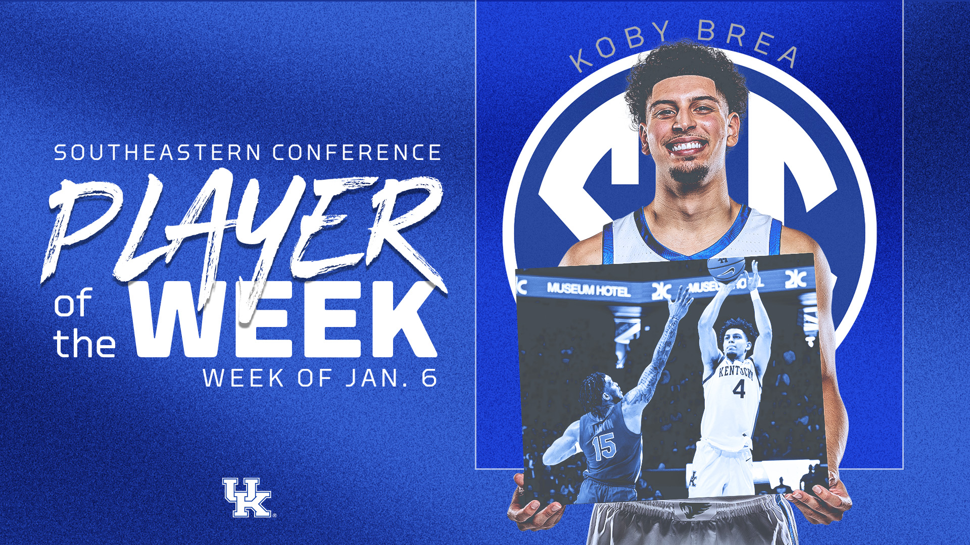 Koby Brea Hauls in SEC Player of the Week Accolades