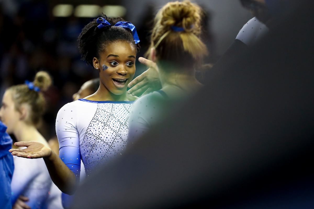 Arianna Patterson.

Kentucky falls to Georgia 197.050 to 196.825.


Photo by Isaac Janssen | UK Athletics
