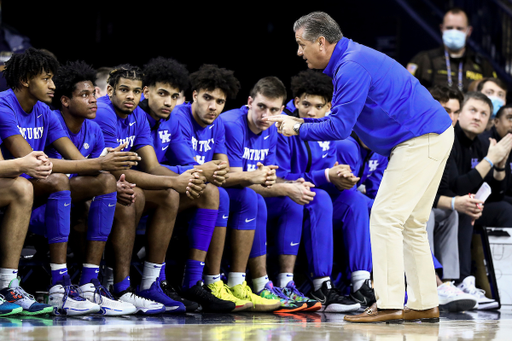 John Calipari. Daimion Collins. Sahvir Wheeler. Bryce Hopkins. Jacob Toppin. Dontaie Allen. Brennan Canada. Zan Payne.Kentucky loses to Notre Dame 66-62.Photos by Chet White | UK Athletics