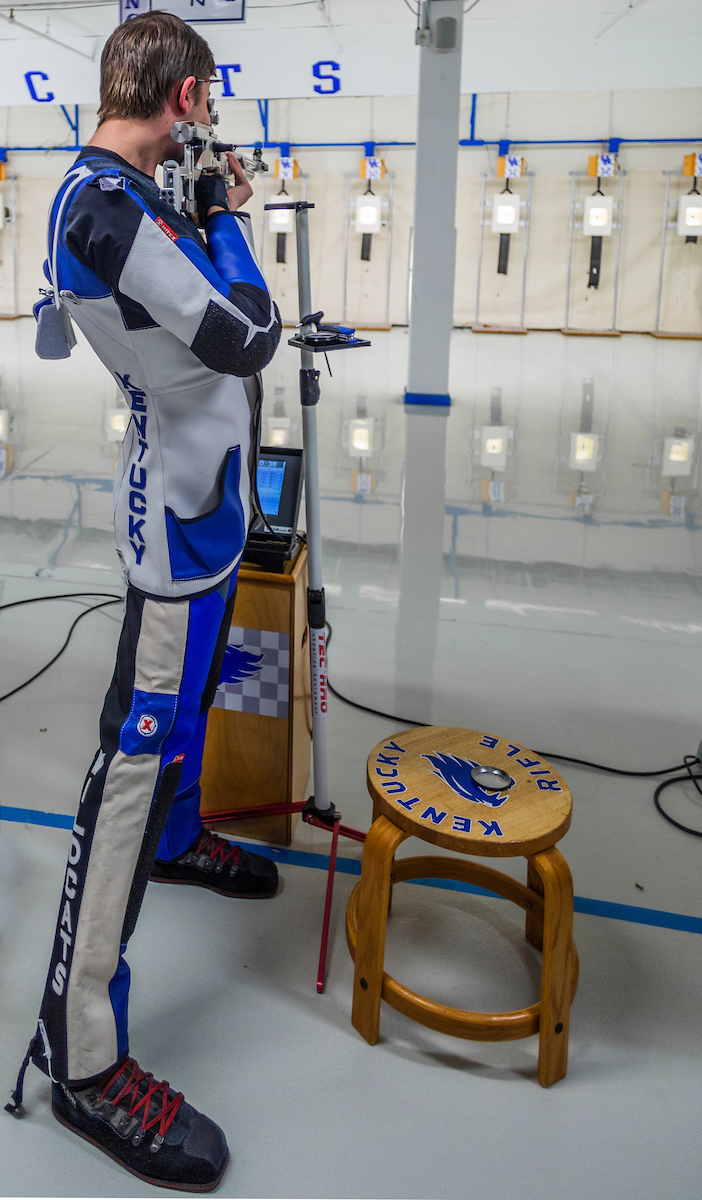 Will Shaner. 

Kentucky Rifle vs the Navy. 

Photo by Grant Lee | UK Athletics