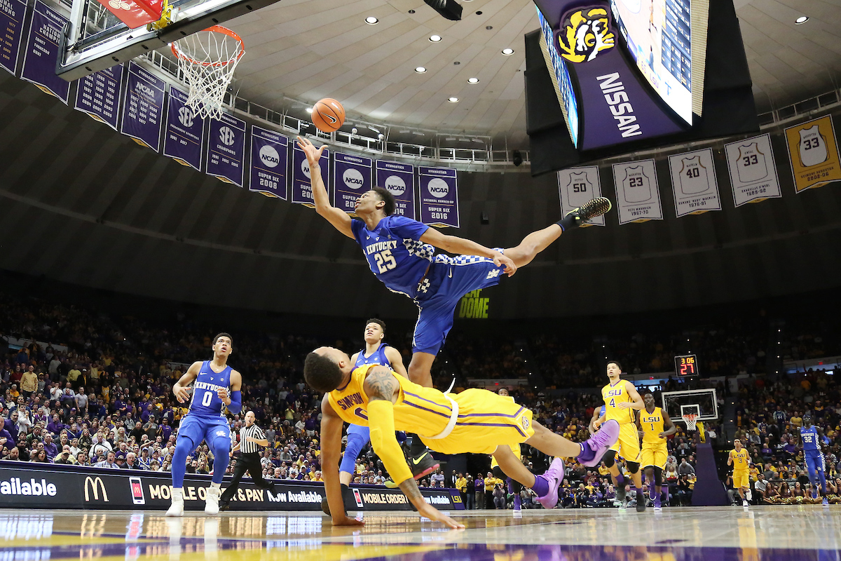 PJ Washington.

The University of Kentucky men's basketball team beat LSU 74-71 at the Pete Maravich Assembly Center in Baton Rouge, La., on Wednesday, January 3, 2018.

Photo by Chet White | UK Athletics