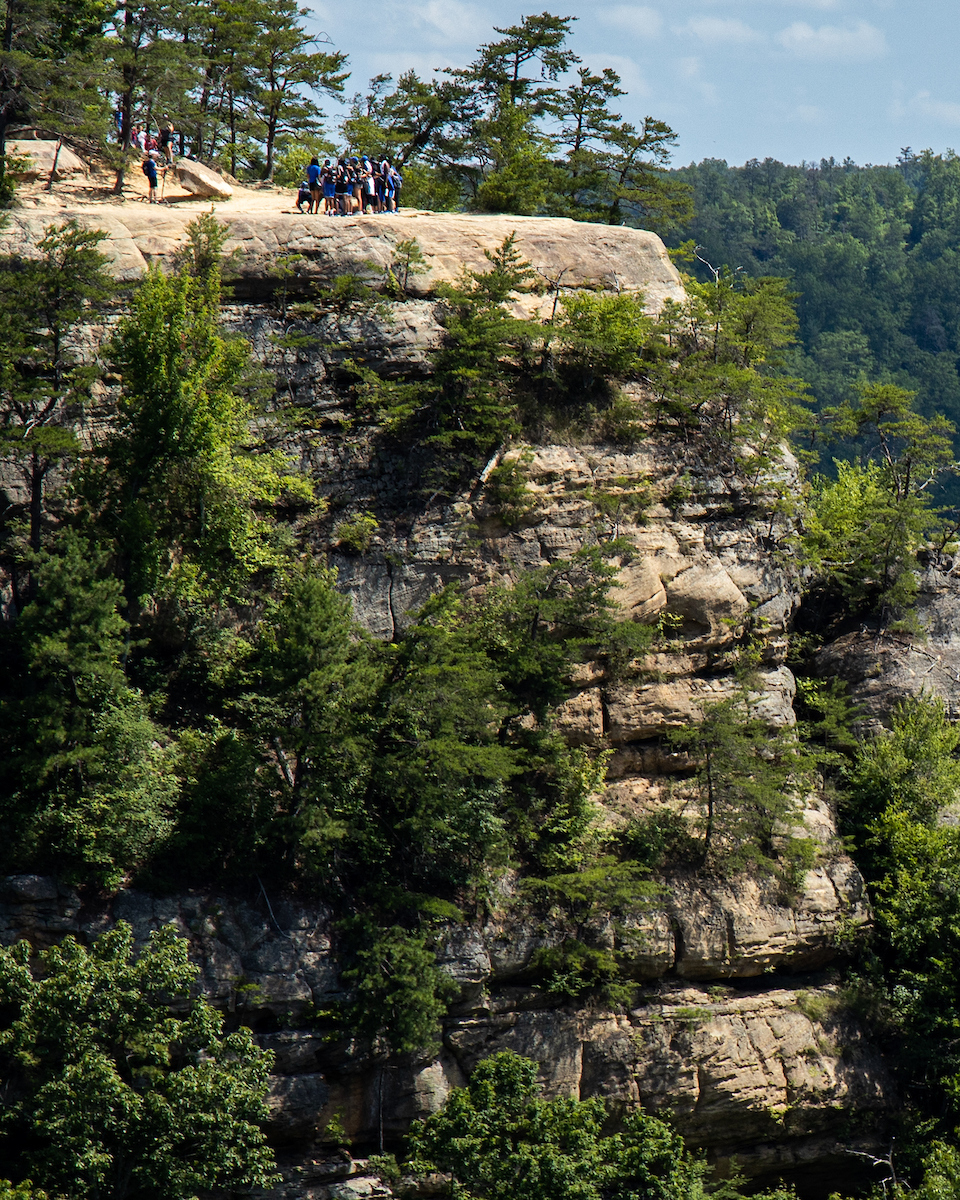 Team. 

WBB visits Natural Bridge in Red River Gorge.

Photo by Eddie Justice | UK Athletics