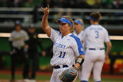 The University of Kentucky softball team in action against The University of Oregon in the second game of the NCAA Super Regional series on Friday, May 25th, 2018, at the Jane Sanders Stadium in Eugene, OR.

Photos by Noah J. Richter I UKAthletics