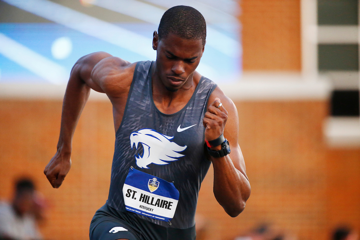 Dwight St. Hillaire.

Day two of the 2018 SEC Outdoor Track and Field Championships on Saturday, May 12, 2018, at Tom Black Track in Knoxville, TN.

Photo by Chet White | UK Athletics