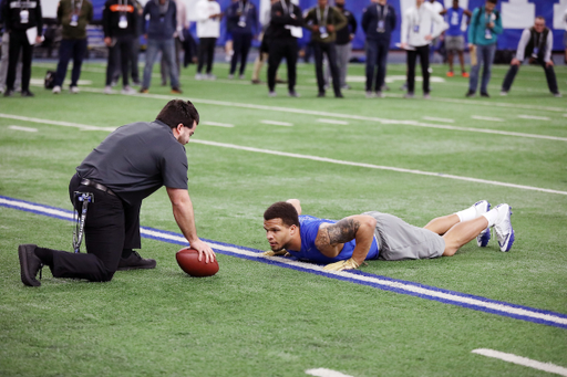 Jordan Jones.

Pro Day for UK Football.

Photo by Quinn Foster | UK Athletics