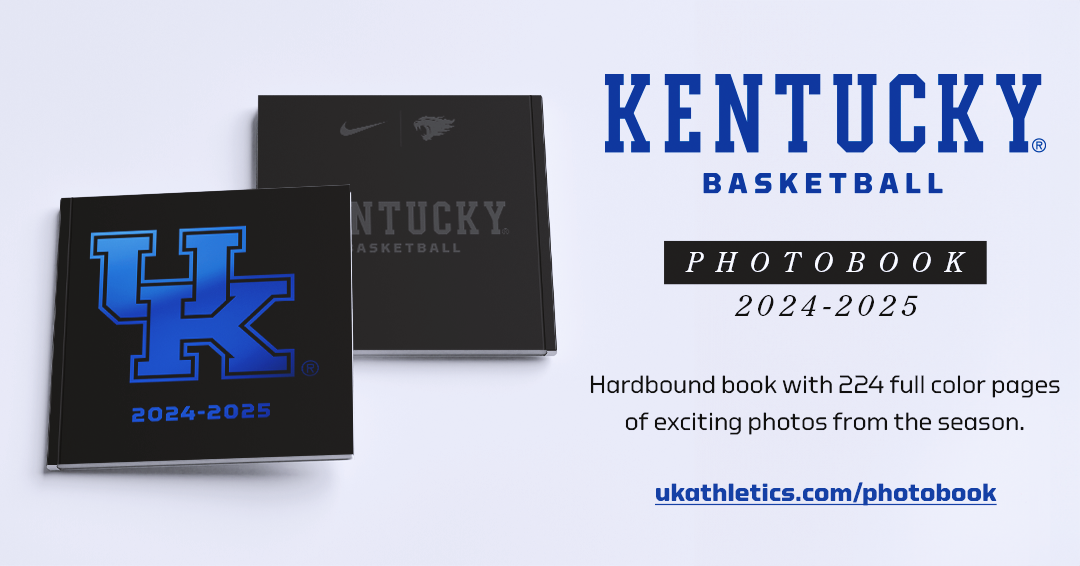 Officially Licensed Kentucky MBB 2024-25 Photobook Now Available
