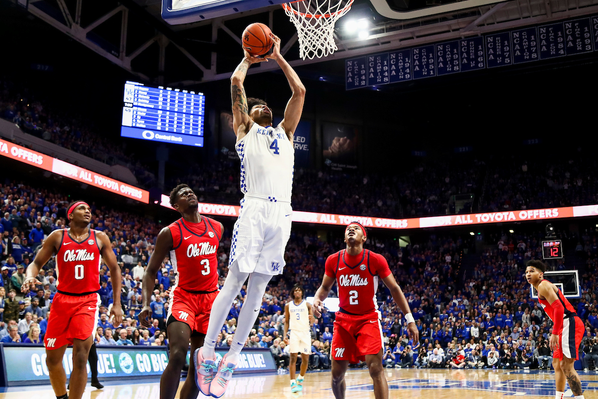 Nick Richards.

UK beat Ole Miss 67-62.

Photo by Chet White | UK Athletics