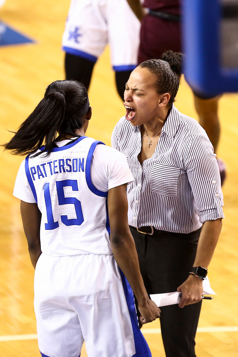 Chasity Patterson, Amber Smith.

Kentucky beat Mississippi State 73-62.

Photo by Grace Bradley | UK Athletics