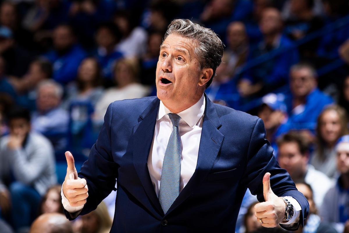 John Calipari.

Kentucky beat Texas A&M 85-74 on Tuesday, January 8, 2019.

Photo by Chet White | UK Athletics