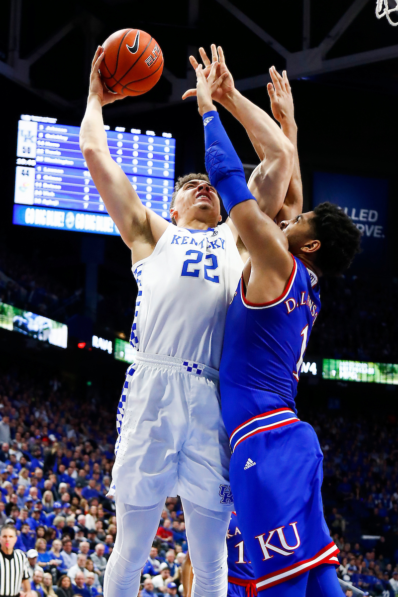 Reid Travis.

The UK men's basketball team beat Kansas 71-63 at Rupp Arena on Saturday, January 26, 2019.

Photo by Chet White| UK Athletics