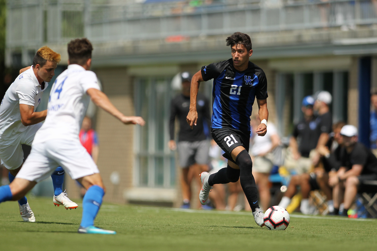 Kalil ElMedkhar.

Kentucky men's soccer in action again S. Louis University in an exhibition match on Sunday, August 12th, 2018 at The Bell in Lexington, Ky.

Photo by Quinlan Ulysses Foster I UK Athletics