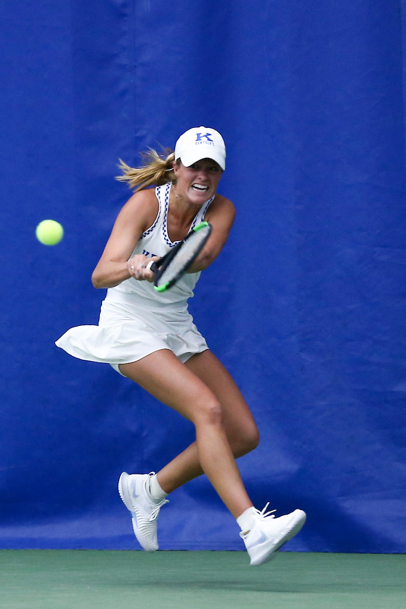 Ellie Eades.

Kentucky loses to Vanderbilt 6-1.

Photo by Grace Bradley | UK Athletics