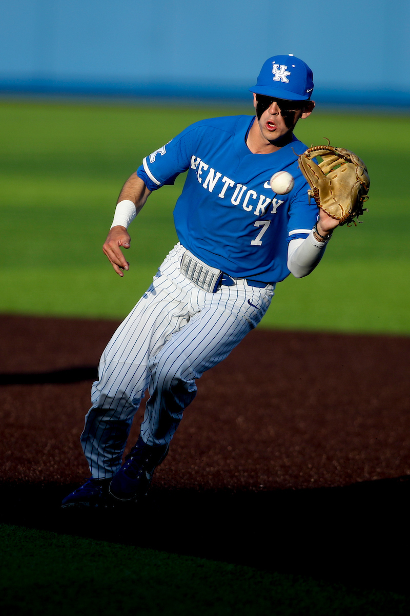 Drew Grace.

Kentucky loses to UofL 12-5.

Photo by Chet White | UK Athletics
